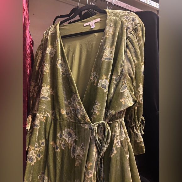Hutch Velvet Dress Green - Picture 6 of 6